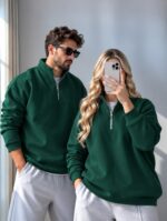 دورس نیم زیپ یقه افه دار مدل SELECT - تصویر 4